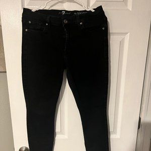 7 for All Mankind Skinny Jeans - size 29, black